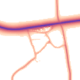 Daytime road noise heatmap for NG34 0BA