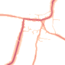 Daytime road noise heatmap for NG34 0SX
