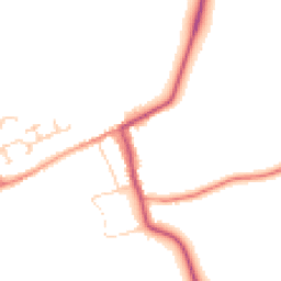 Daytime road noise heatmap for NG34 0TS