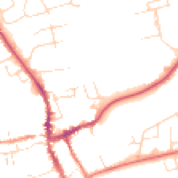 Daytime road noise heatmap for NG34 7DZ