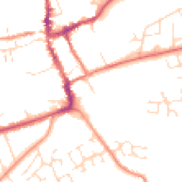 Daytime road noise heatmap for NG34 7EY
