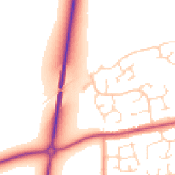 Daytime road noise heatmap for NG34 7JU