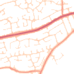 Daytime road noise heatmap for NG34 7NJ