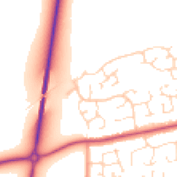 Daytime road noise heatmap for NG34 7SL