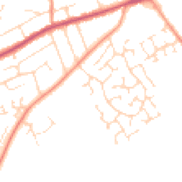 Daytime road noise heatmap for NG34 7TD