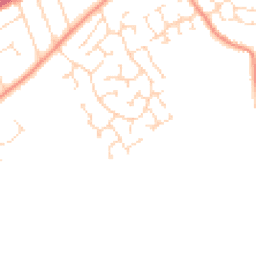 Daytime road noise heatmap for NG34 7UJ