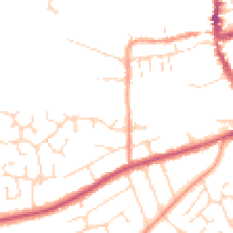 Daytime road noise heatmap for NG34 7WD