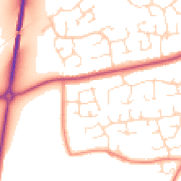 Daytime road noise heatmap for NG34 7XB
