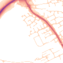 Daytime road noise heatmap for NG34 8AZ