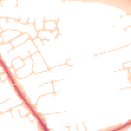 Daytime road noise heatmap for NG34 8BJ