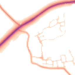 Daytime road noise heatmap for NG34 8GH