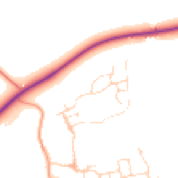 Daytime road noise heatmap for NG34 8GP