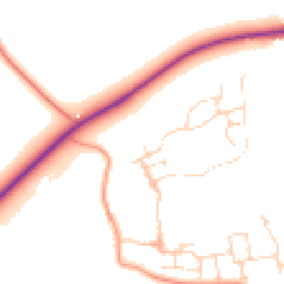 Daytime road noise heatmap for NG34 8GU