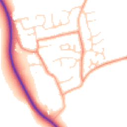 Daytime road noise heatmap for NG34 8LU