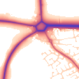 Daytime road noise heatmap for NG34 8NR
