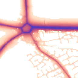 Daytime road noise heatmap for NG34 8RB