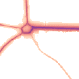 Night-time road noise heatmap for NG34 8RB
