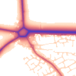 Daytime road noise heatmap for NG34 8SQ