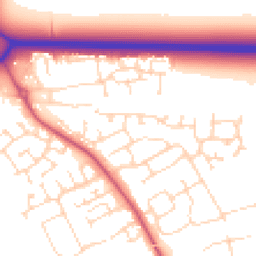 Daytime road noise heatmap for NG34 8TN