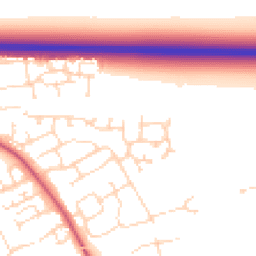 Daytime road noise heatmap for NG34 8UG
