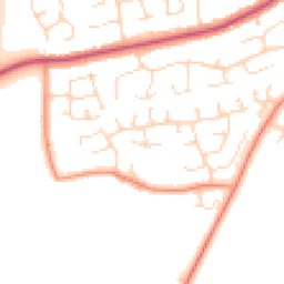 Daytime road noise heatmap for NG34 8WE