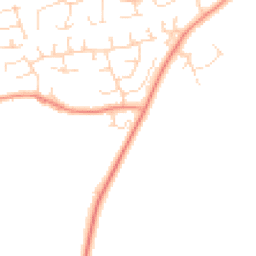Daytime road noise heatmap for NG34 8WQ