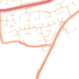 Daytime road noise heatmap for NG34 8WY