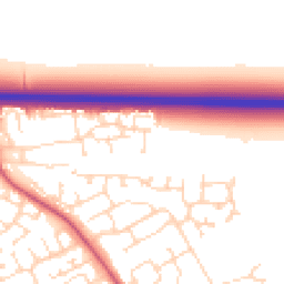 Daytime road noise heatmap for NG34 8YP