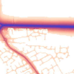 Daytime road noise heatmap for NG34 8YS