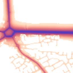 Daytime road noise heatmap for NG34 8YT