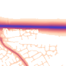 Daytime road noise heatmap for NG34 8YU