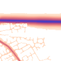Daytime road noise heatmap for NG34 8ZP