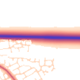 Daytime road noise heatmap for NG34 8ZQ