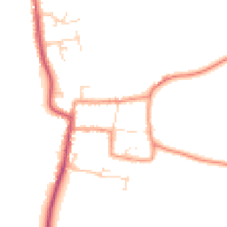Daytime road noise heatmap for NG34 9LE