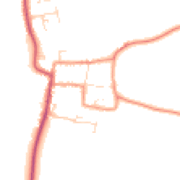 Daytime road noise heatmap for NG34 9NQ