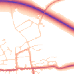 Daytime road noise heatmap for NG34 9RS