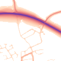 Daytime road noise heatmap for NG34 9RU
