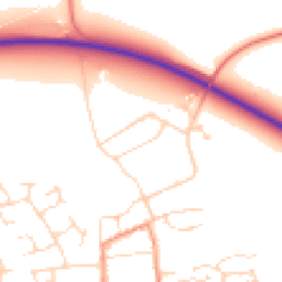 Daytime road noise heatmap for NG34 9RZ