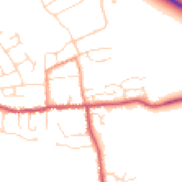 Daytime road noise heatmap for NG34 9SE