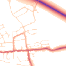 Daytime road noise heatmap for NG34 9SF