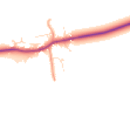 Daytime road noise heatmap for NG34 9SW