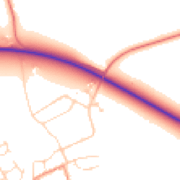 Daytime road noise heatmap for NG34 9TB