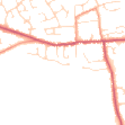 Daytime road noise heatmap for NG34 9TE