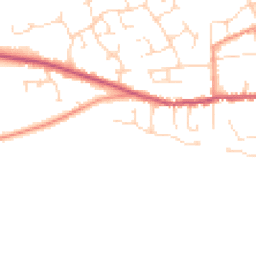 Daytime road noise heatmap for NG34 9TT