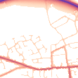 Daytime road noise heatmap for NG34 9TY