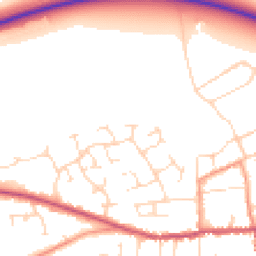 Daytime road noise heatmap for NG34 9UR