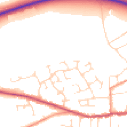 Daytime road noise heatmap for NG34 9UT