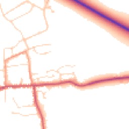 Daytime road noise heatmap for NG34 9WY