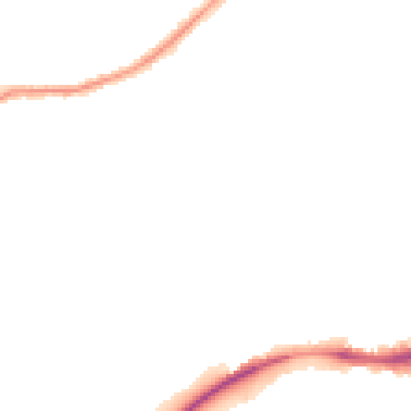 Night-time road noise heatmap for NG4 1AS