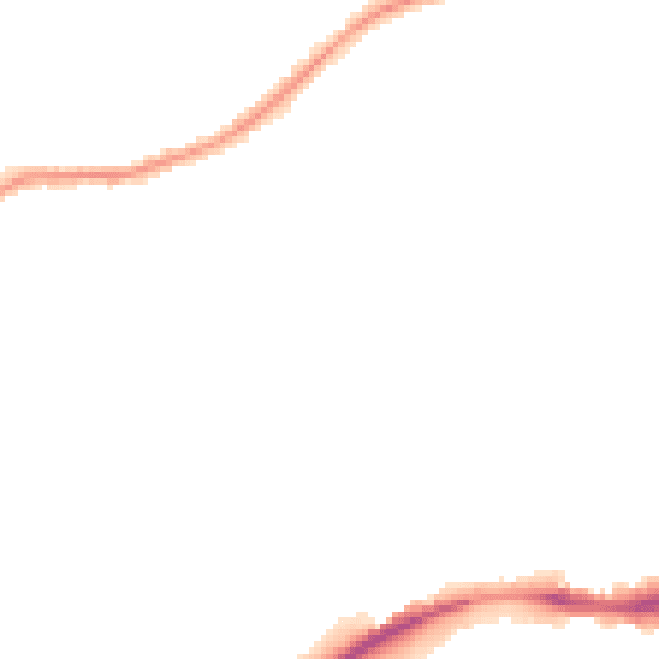 Night-time road noise heatmap for NG4 1AU